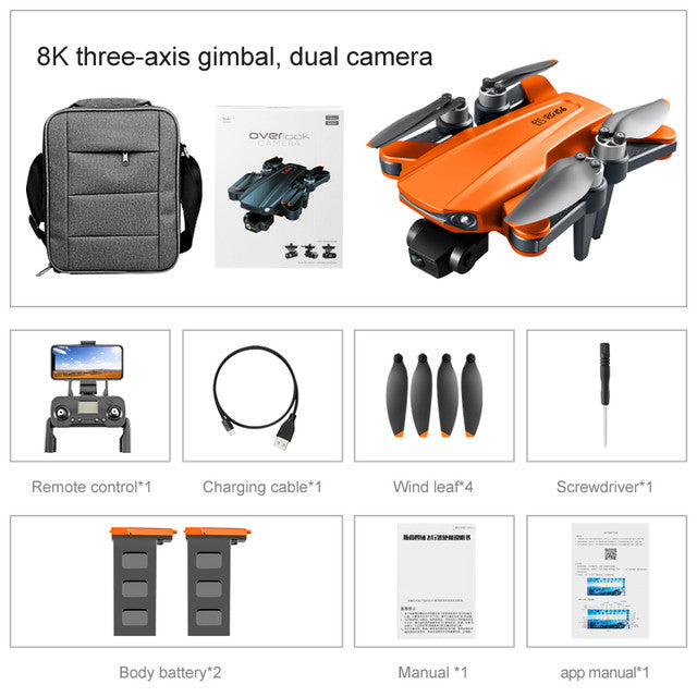 RC Drone RG106 PRO 3-Axis Mechanical Gimbal Obstacle Avoidance 5G WIFI 1KM FPV GPS 8K ESC Camera Brushless Quadcopter