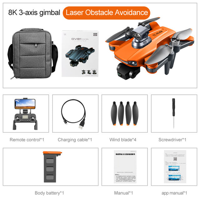 RC Drone RG106 PRO 3-Axis Mechanical Gimbal Obstacle Avoidance 5G WIFI 1KM FPV GPS 8K ESC Camera Brushless Quadcopter