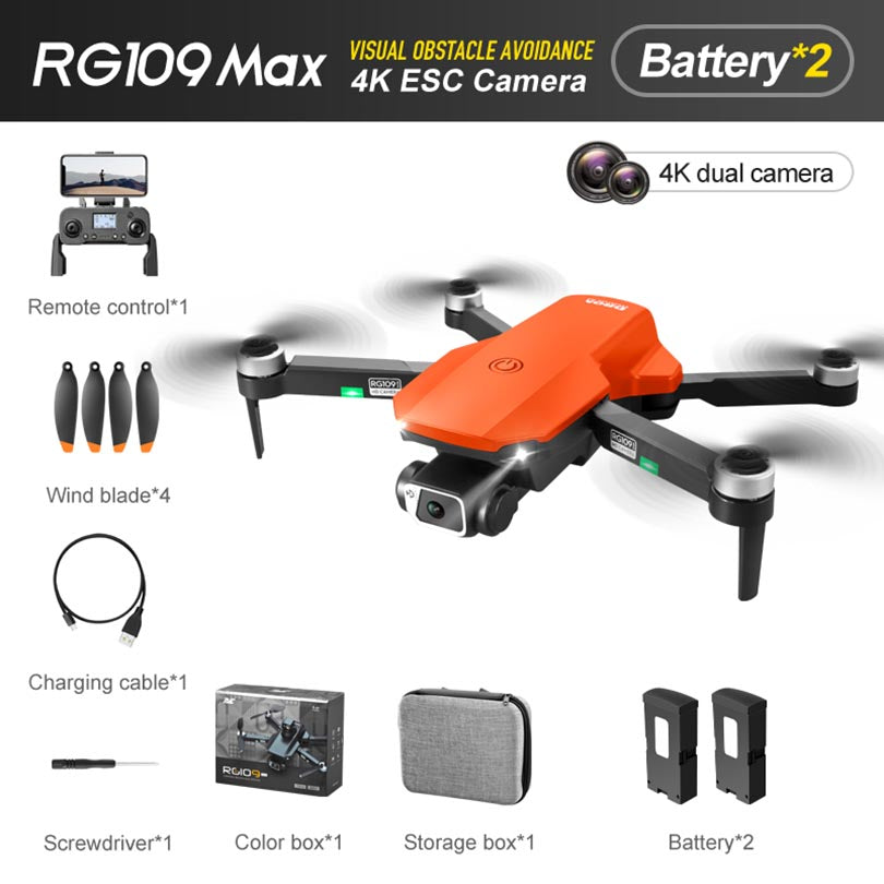 RC Drone RG109 MAX 4K HD Dual Camera GPS 5G WiFi Brushless Motor 360 ° Laser Obstacle Avoidance Quadcopter