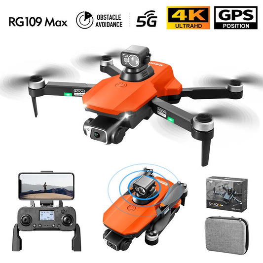 RC Drone RG109 MAX 4K HD Dual Camera GPS 5G WiFi Brushless Motor 360 ° Laser Obstacle Avoidance Quadcopter