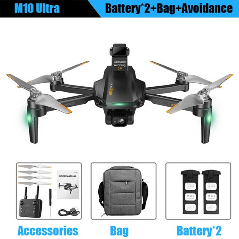 RC Drone XMR/C M10 Ultra 4K 3-Axis EIS Gimbal 360° Obstacle Avoidance 5G WIFI GPS 5KM FPV Brushless Foldable Quadcopter