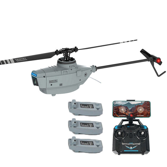 RCERA C127 RC Helicopter 2.4G 4CH 6-Axis Gyro Altitude Hold Optical Flow Localization Flybarless RTF Sentry Helicopter