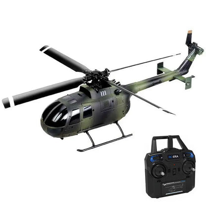 RCERA C186 2.4G 4CH 6-Axis Gyro Air Pressure Altitude Hold 4-Propeller Flybarless RC Helicopter RTF Green - RC Helicopter | FUNYAT