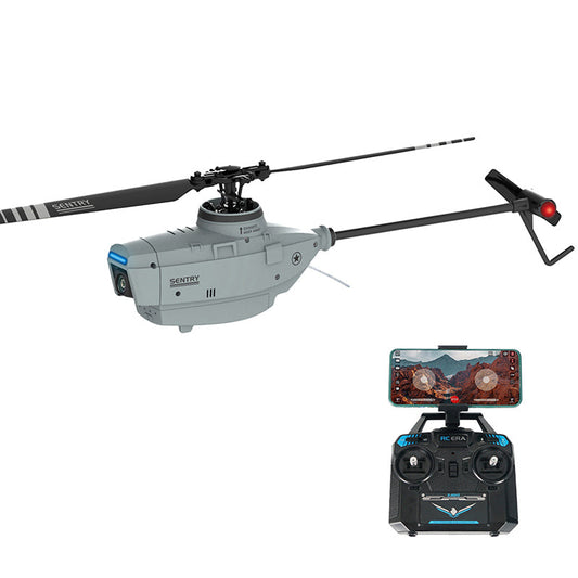 RCERA C127 RC Helicopter 2.4G 4CH 6-Axis Gyro Altitude Hold Optical Flow Localization Flybarless RTF Sentry Helicopter