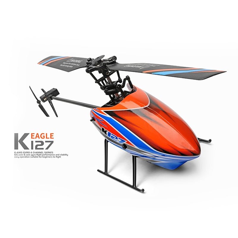 WLtoys K127 RC Helicopters 2.4Ghz 4CH 6-Aixs Gyroscope Single Blade Propellor Helicotper For Kids Gift RC Toys
