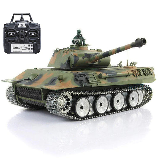 RC Tank Heng Long 3819-1 German Panther V Tank Upgrade Metal Version RC Tank Toys Gift