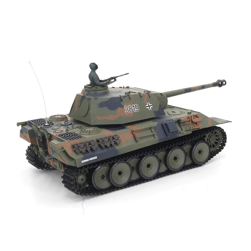 RC Tank Heng Long 3819-1 German Panther V Tank Upgrade Metal Version RC Tank Toys Gift