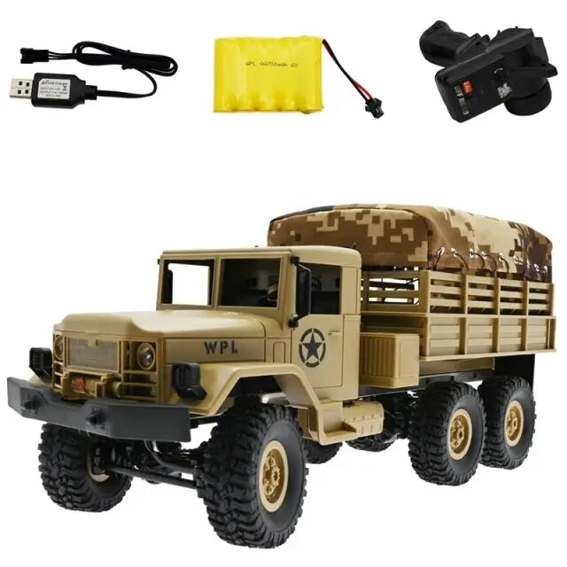 WPL B16 1/16 RC Military Truck 6WD 2.4G Off-Road RTR | FUNYAT