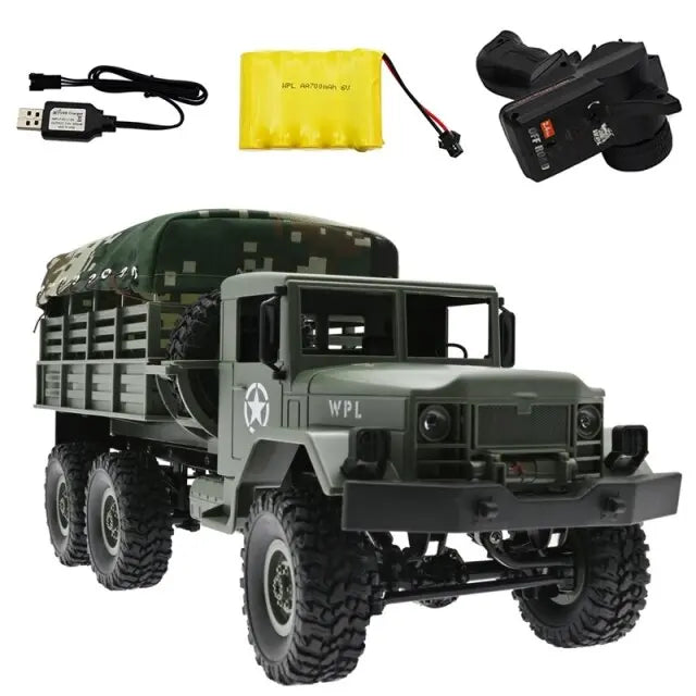 WPL B16 1/16 RC Military Truck 6WD 2.4G Off-Road RTR | FUNYAT