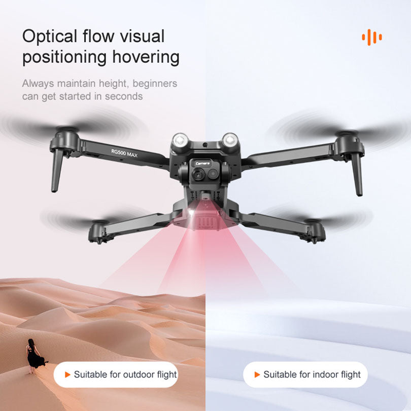 RG500 MAX RC Drone Brushless 4K Camera ESC WIFI FPV Three-Sided Obstacle Avoidance Folding Quadcopter