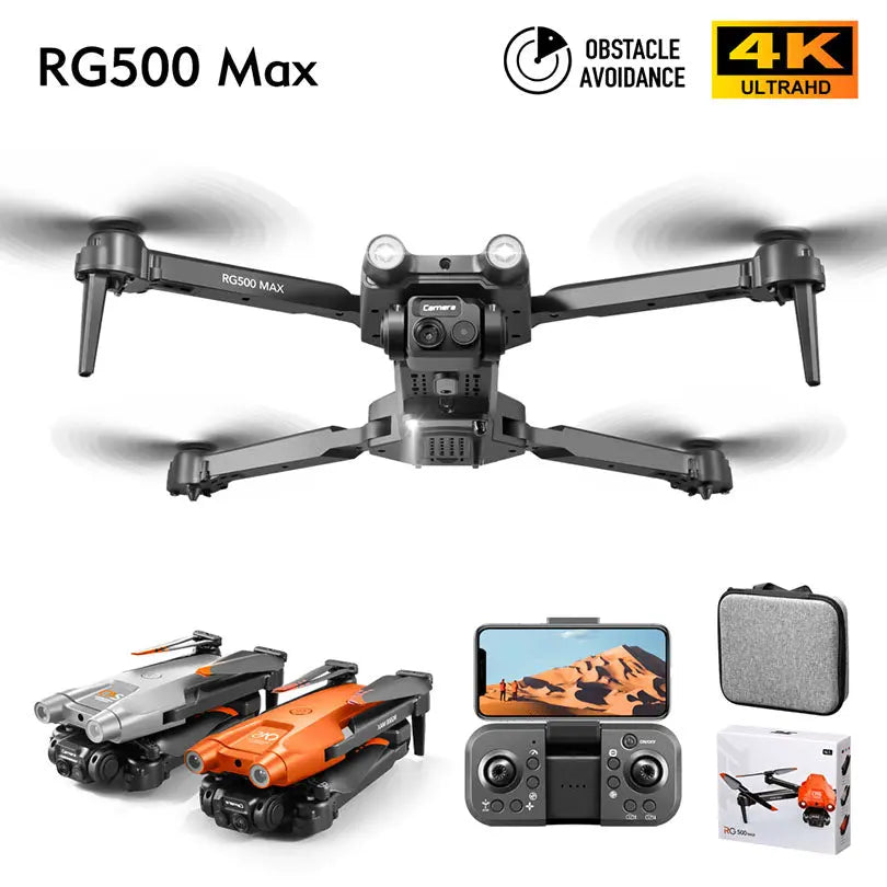 RG500 MAX RC Drone Brushless 4K Camera ESC WIFI FPV Three Sided Obstac FUNYAT