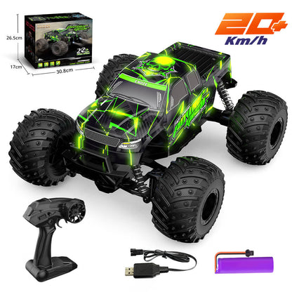 Rc Car 2.4G remote control system, 20KM/H, high toughness explosion-proof PVC car shell 1:14 off-road Vehicle Rc Toys