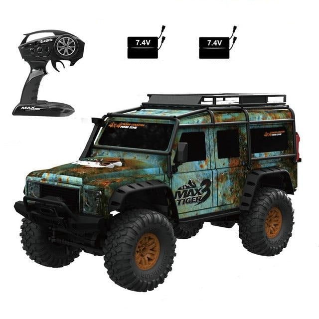 Off-road Car 1:10 2.4G 4WD RC Car Multiple Batteries RTR Model with LED Light