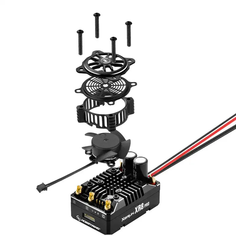 Hobbywing XeRun XR8 Pro G3 200A 2-4S Sensored Brushless ESC for 1/8 RC Buggy & Truggy - RC Car Parts | FUNYAT