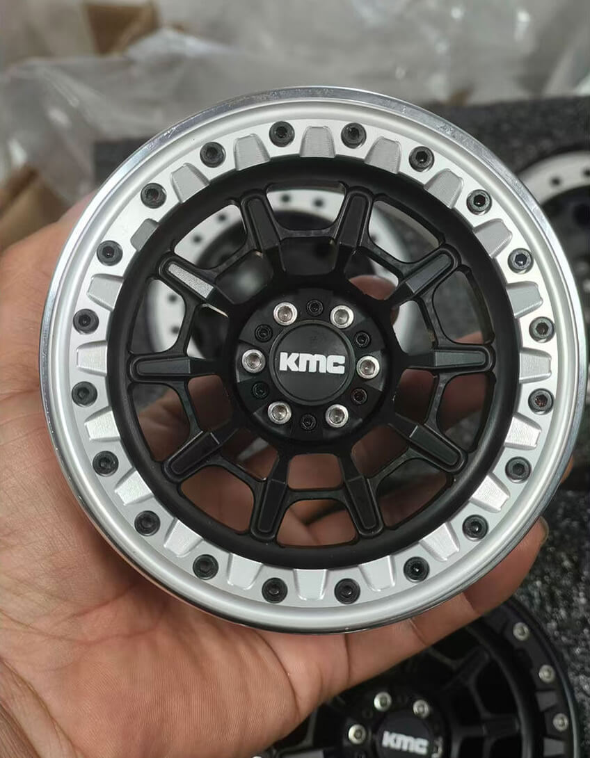 CROSSRC EMO XX XXL 1/6 RC Crawler 3.5-inch Metal Wheel Hub Mod Accessory 4 Sets Style A Silver - ACCESSORIES | FUNYAT