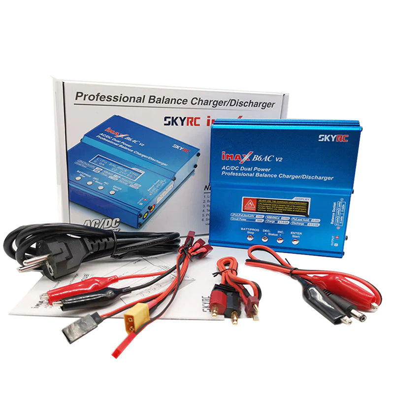 SKYRC iMAX B6AC V2 6A Lipo Battery Balance Charger LCD Display Discharger For RC Model Battery Charging Re-peak Mode FUNYAT