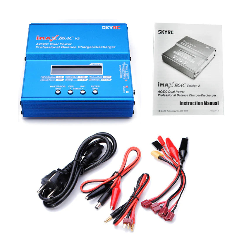 SKYRC iMAX B6AC V2 6A Lipo Battery Balance Charger LCD Display Discharger For RC Model Battery Charging Re-peak Mode