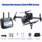 SMRC S840 PRO Titanium Blue 8K Drone 3-Axis Gimbal EIS Camera Intelligent Obstacle Avoidance 5G GPS Quadcopter with Screen Remote Control - FUNYAT