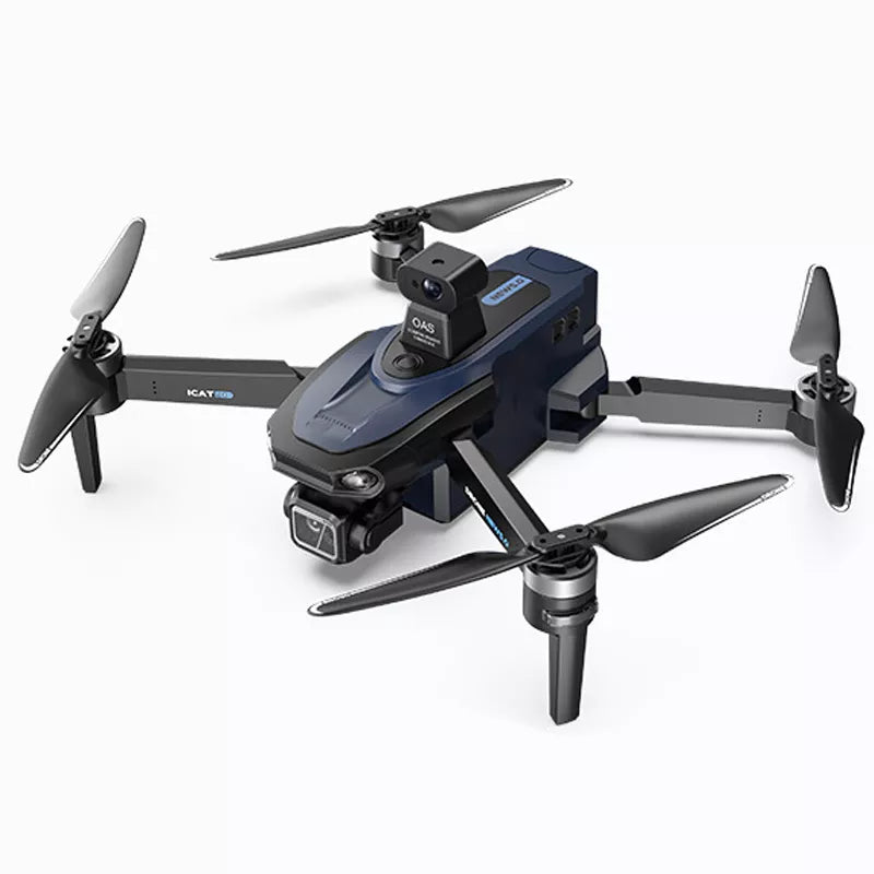 SMRC S840 PRO Titanium Blue 8K Drone 3-Axis Gimbal EIS Camera Intelligent Obstacle Avoidance 5G GPS Quadcopter with Screen Remote Control - FUNYAT