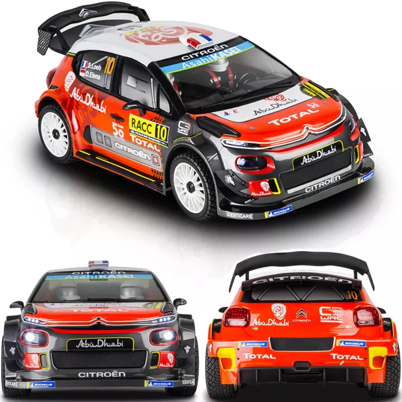 TRACTION HOBBY KM WRC Citroen C3 1/7 RC Car 4WD Drift Rally Racing Brushless 2.4GHz Off-road Model RTR