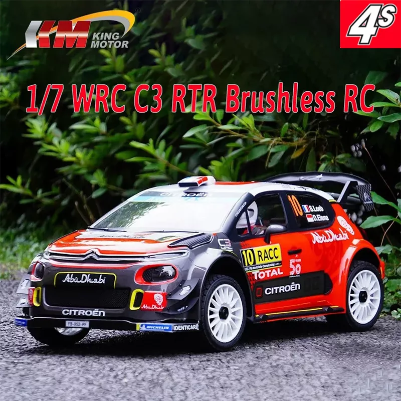 TRACTION HOBBY KM WRC Citroen C3 1 7 RC Car 4WD Drift Rally Racing Bru