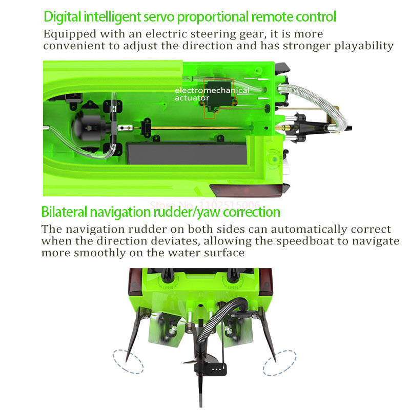UDIRC UDI 018 918 Brushless High-Speed SpeedBoat 58CM Full Scale Control Water-Cooled System Large RC Boat
