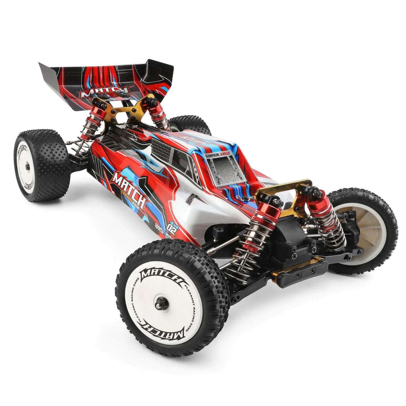 WLtoys 104001 RC Car 45KM/H 4WD Off-Road 2.4G 1:10 Metal Chassis Alloy RC Car Toys