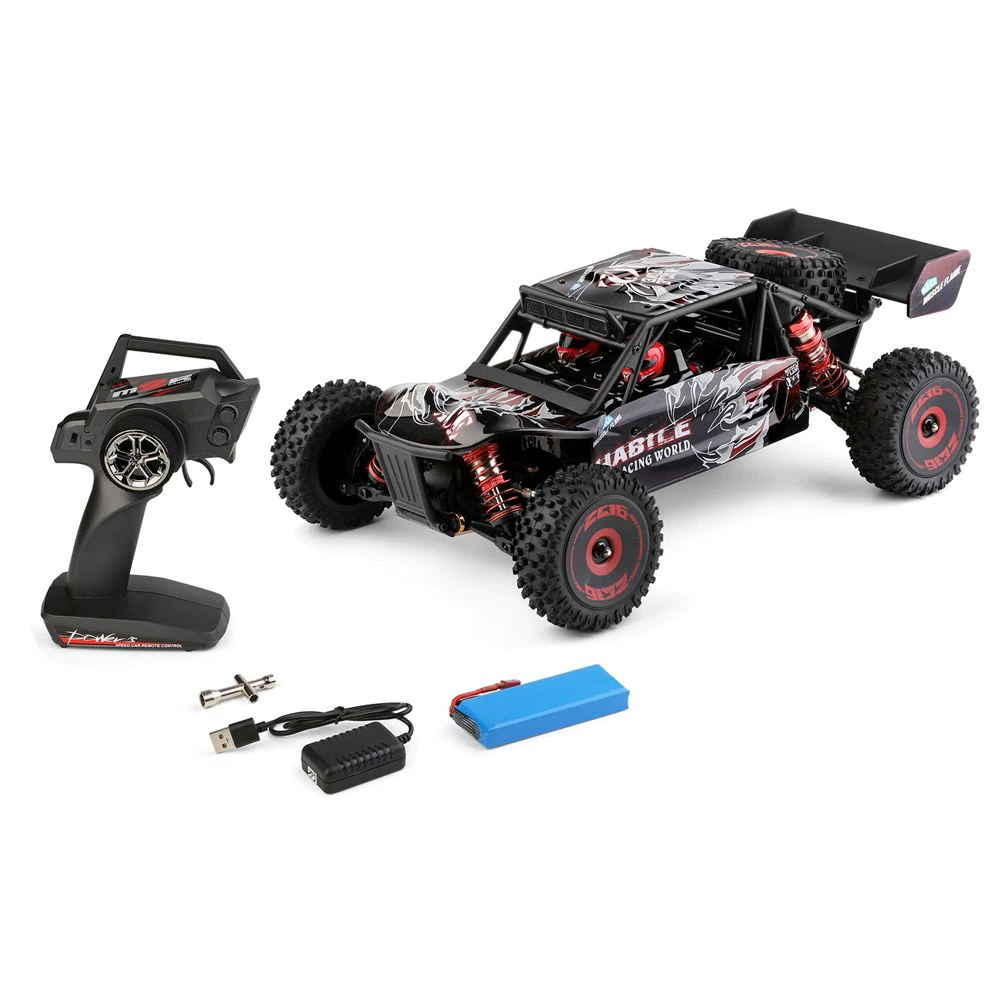 WLtoys 124016 RC Car High Speed 75KM/H 1:12 4WD 2.4G Brushless Motor Desert Off-Road Car