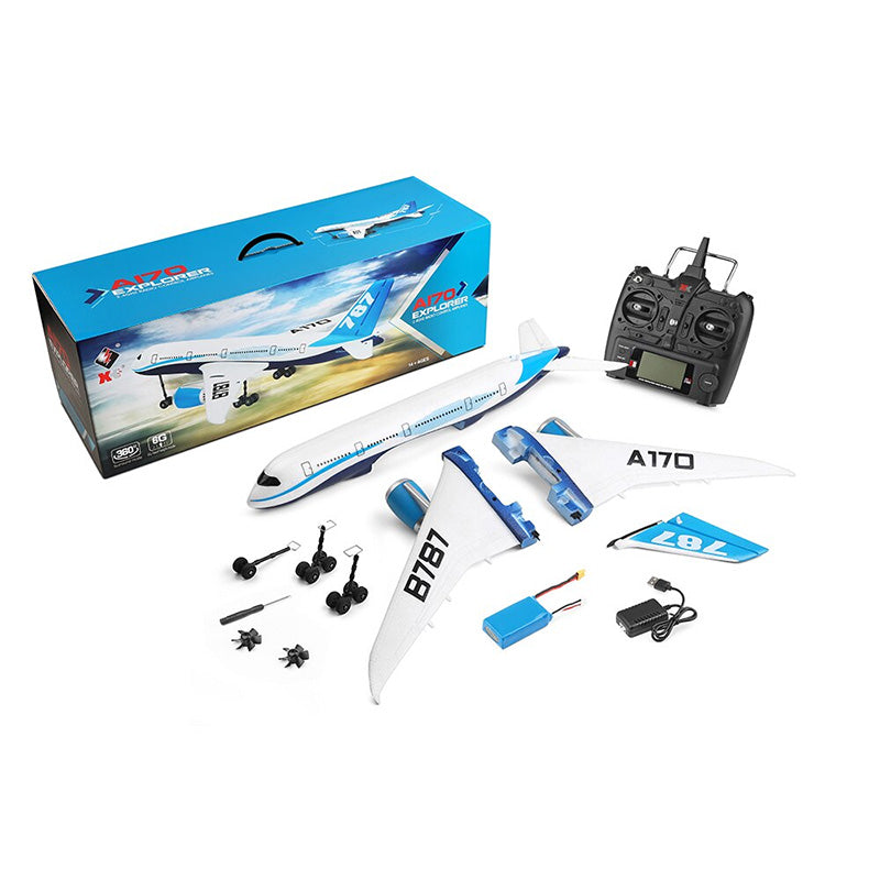 WLtoys XK A170 B787 RC Airplane 4CH 3D/6G 3-axis/6-axis/one-key Surround Gyroscope Brushless EPO Fixed Wing Plane