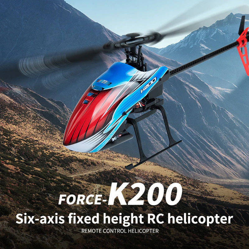RC Helicopter WLtoys XK K200 2.4G 6-Aixs Gyroscope 4CH Altitude Hold Optical Flow Helicopter Toys
