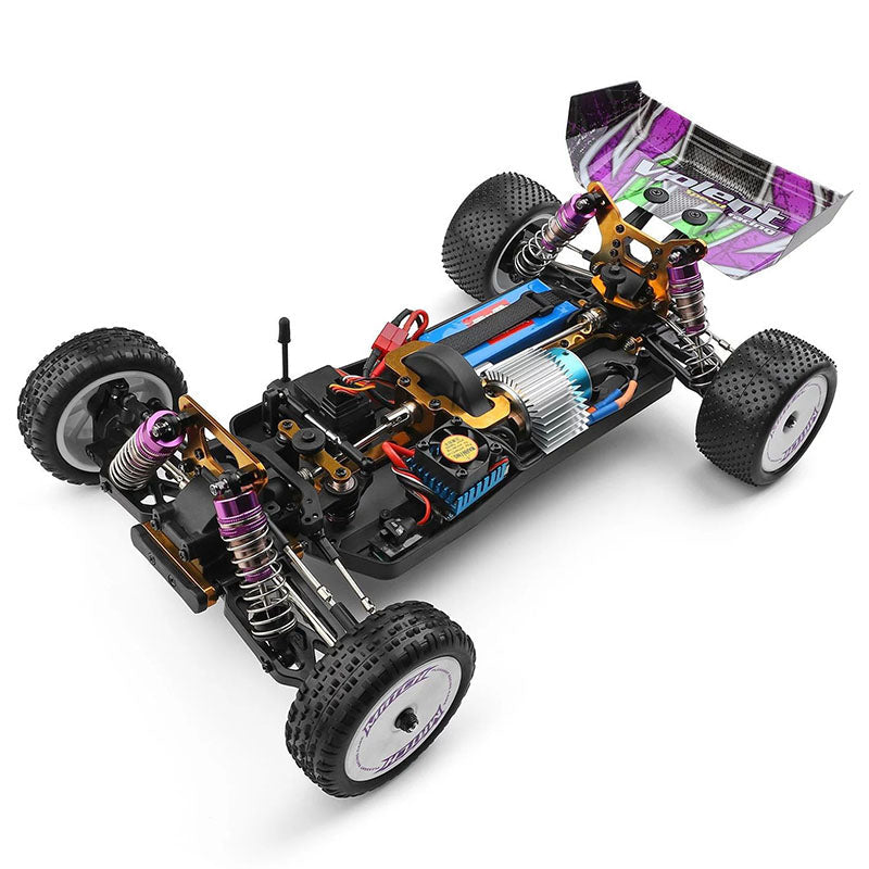 Wltoys 104002 RC Car Brushless Metal Chassis 4WD High Speed 60km/h Racing 2.4G Off-Road Drift Car