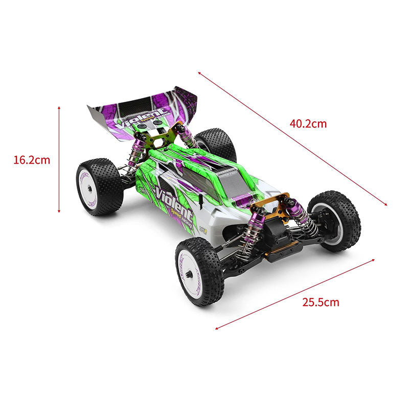 Wltoys 104002 RC Car Brushless Metal Chassis 4WD High Speed 60km/h Racing 2.4G Off-Road Drift Car