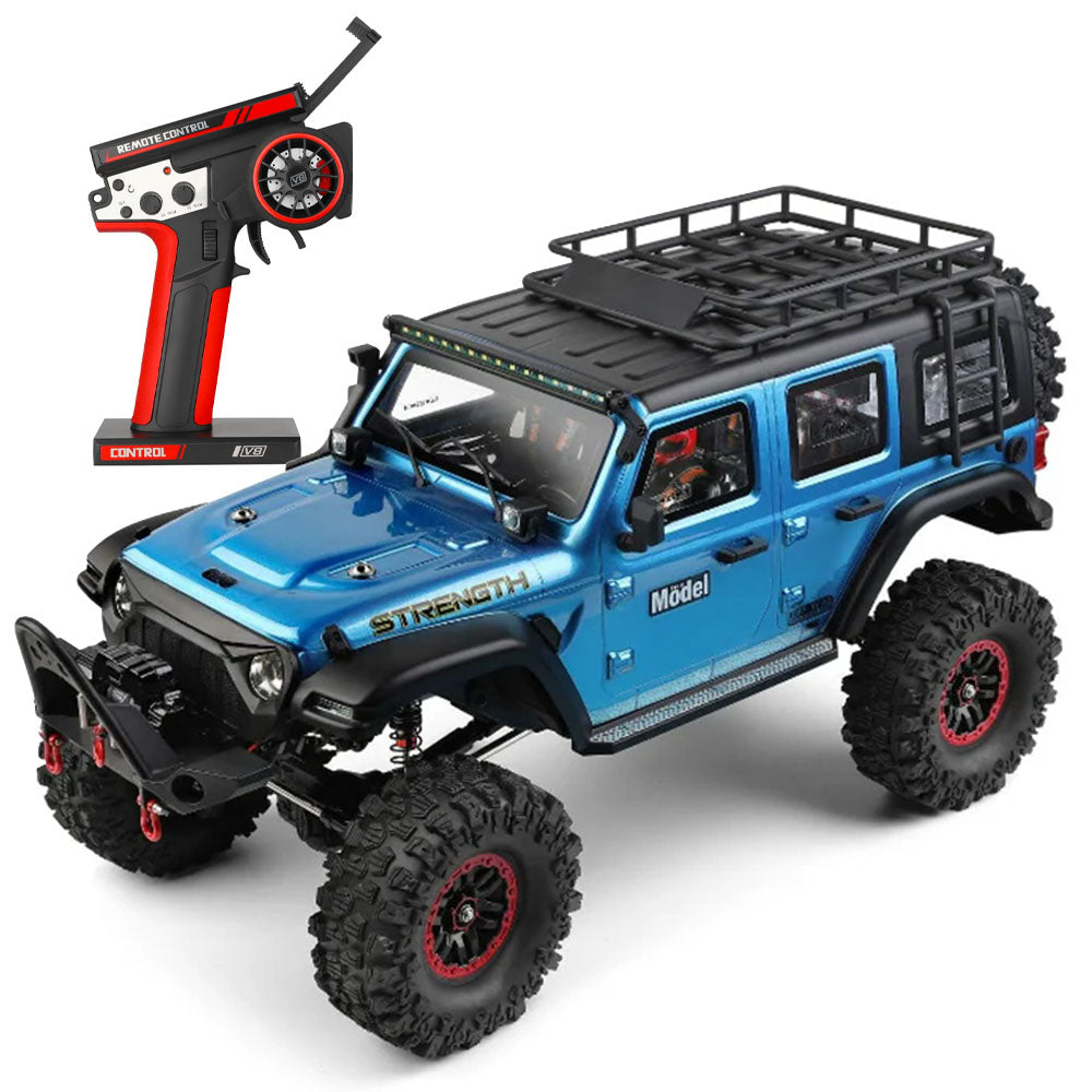 Wltoys 104010 4WD RC Car RTR 1/10 2.4G Rock Crawler Off-Road Climbing Truck Full Proportional LED Light Vehicles Models Toys