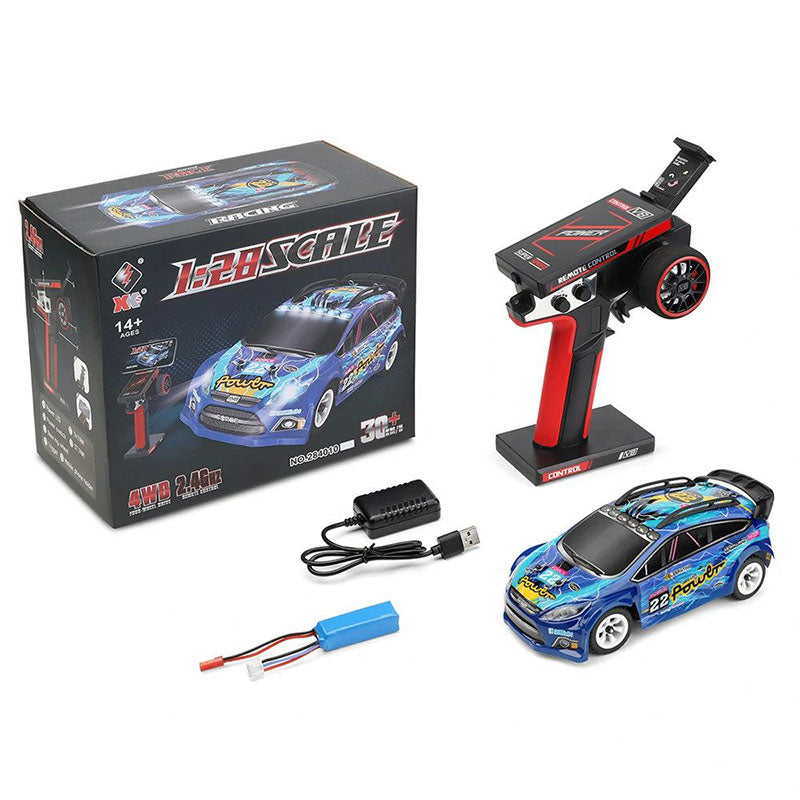 Wltoys 284010 RC Drift Car 1/28 2.4G 4WD Brushed RTR LED Lights High Speed Full Proportional RC Car Toy