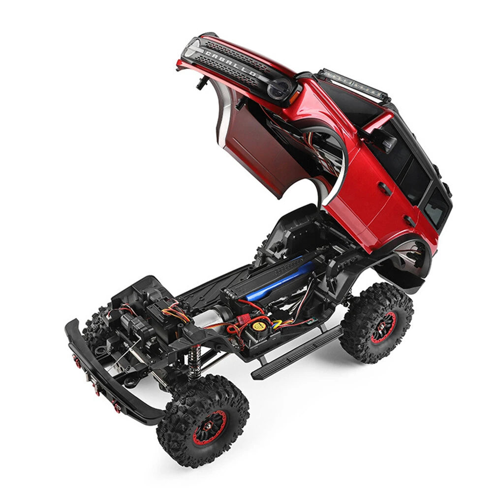 Wltoys 104020 4WD RC Car RTR 1/10 2.4G Rock Crawler Off-Road Climbing Truck Full Proportional LED Light Vehicles Models Toys