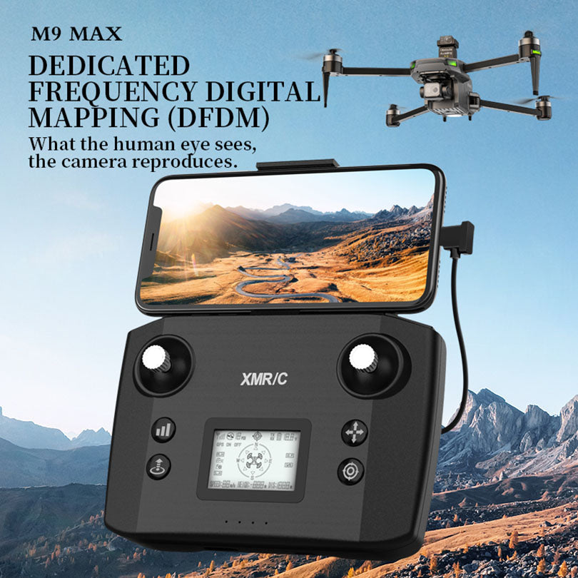 XMR/C M9 MAX 3-axis Gimbal 4K Drone Brushless GPS 5G Obstacle Avoidance Quadcopter Optional Screen Remote Control