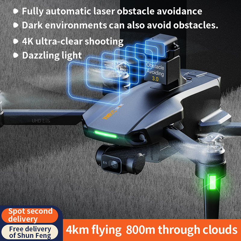 XMR/C M10 Ultra S+ 4K Drone 3-Axis EIS Gimbal 360° Obstacle Avoidance 5G WIFI GPS 4KM FPV Brushless Quadcopter FUNYAT