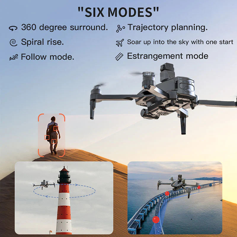 XMR/C M10 Ultra S+ 4K Drone 3-Axis EIS Gimbal 360° Obstacle Avoidance 5G WIFI GPS 4KM FPV Brushless Quadcopter