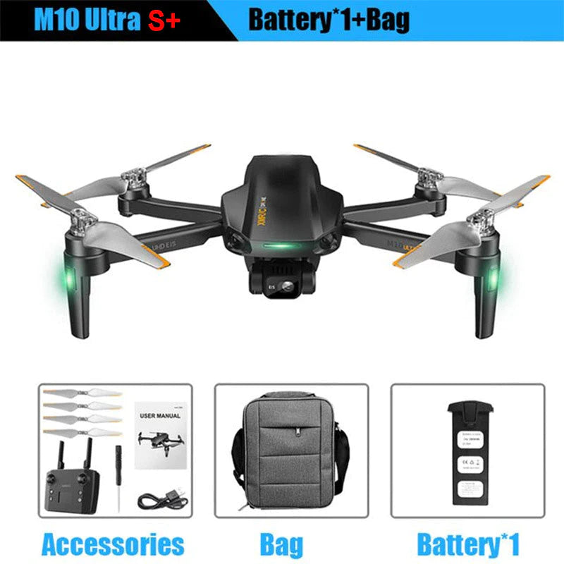 XMR/C M10 Ultra S+ 4K Drone 3-Axis EIS Gimbal 360° Obstacle Avoidance 5G WIFI GPS 4KM FPV Brushless Quadcopter FUNYAT