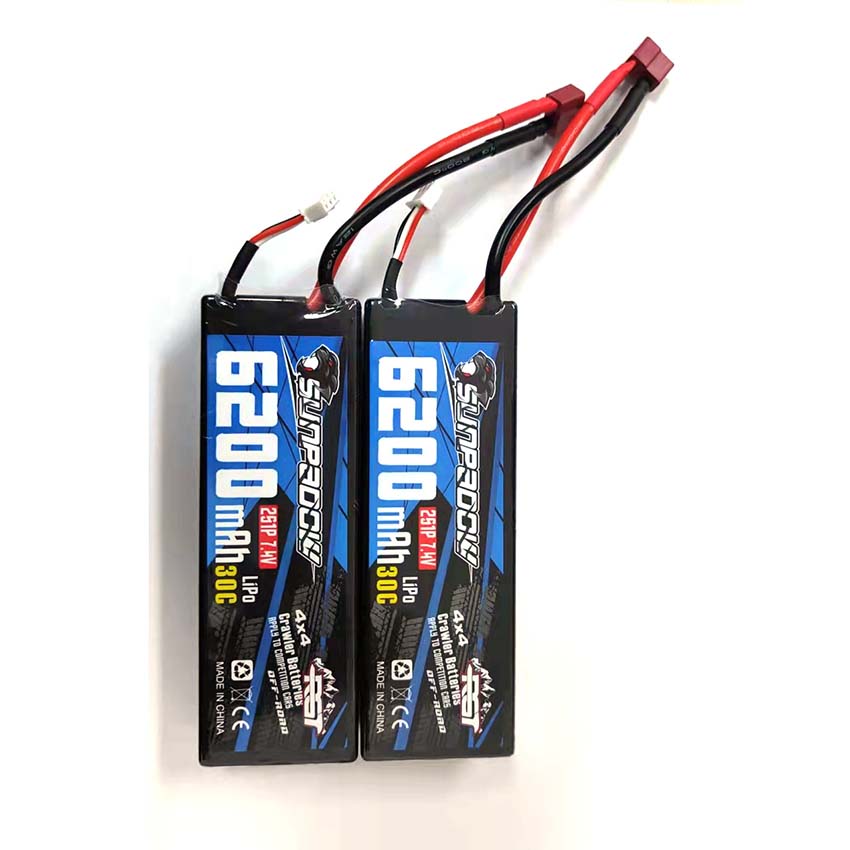 7.4v 6200mah 30C large capacity lithium battery