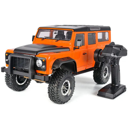 YIKONG YK4104 Defender 1/10 Scale 4WD RC Rock Crawler 2-Speed Diff Lock LED Light RTR Orange - rc car,rc truck | FUNYAT