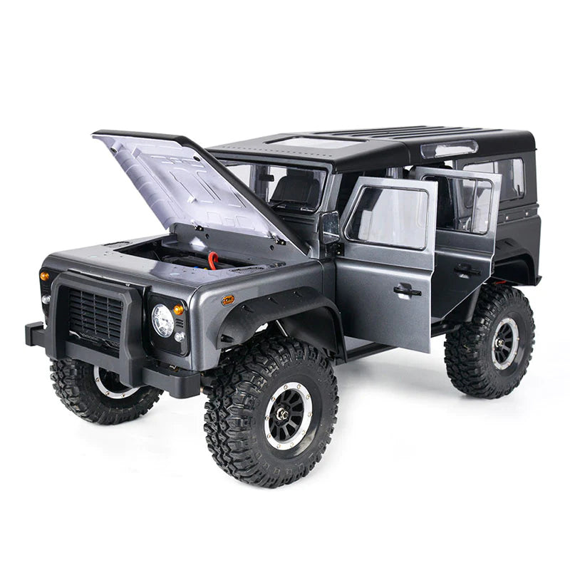 YIKONG YK4104 Defender 1/10 4WD RC Car 2.4GHz Off-road Rock Crawler with High/low Differential Lock Original LED Lights