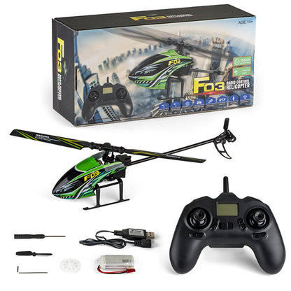 YXZNRC F03 RC Helicopter 2.4G RC Plane 4CH 6-Aixs Gyro Anti-collision Alttitude Hold Toy Plane