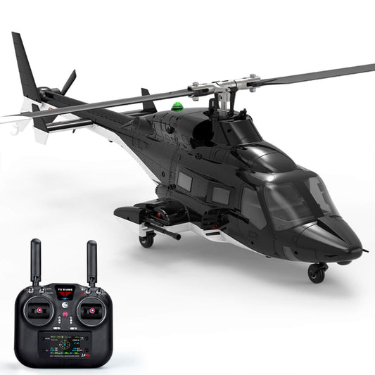 YXZNRC F02S Airwolf 1:12 Scale 2.4G 8CH GPS Positioning 6G/3D Flybarless Aerobatic Professional RC Helicopter