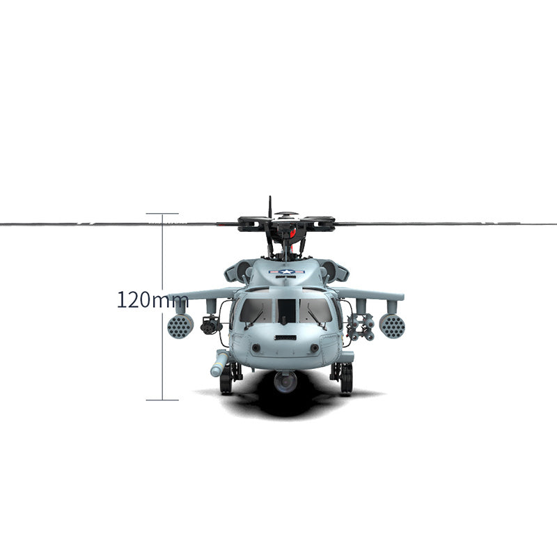 YXZNRC F09-H Naval Eagle 6CH 6-Axis Gyro RC Helicopter GPS Optical Flow Positioning 5.8G FPV Camera Dual Brushless Combat Helicopter