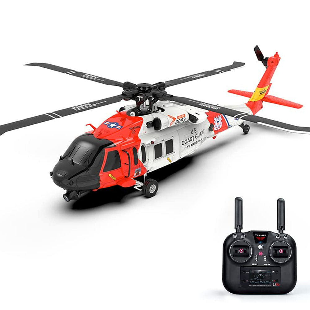 YXZNRC F09-S 6CH 6-Axis Gyro RC Helicopter GPS Optical Flow Positioning 5.8G FPV Camera Dual Brushless Motor 2.4G 1:47 Scale Flybarless Plane