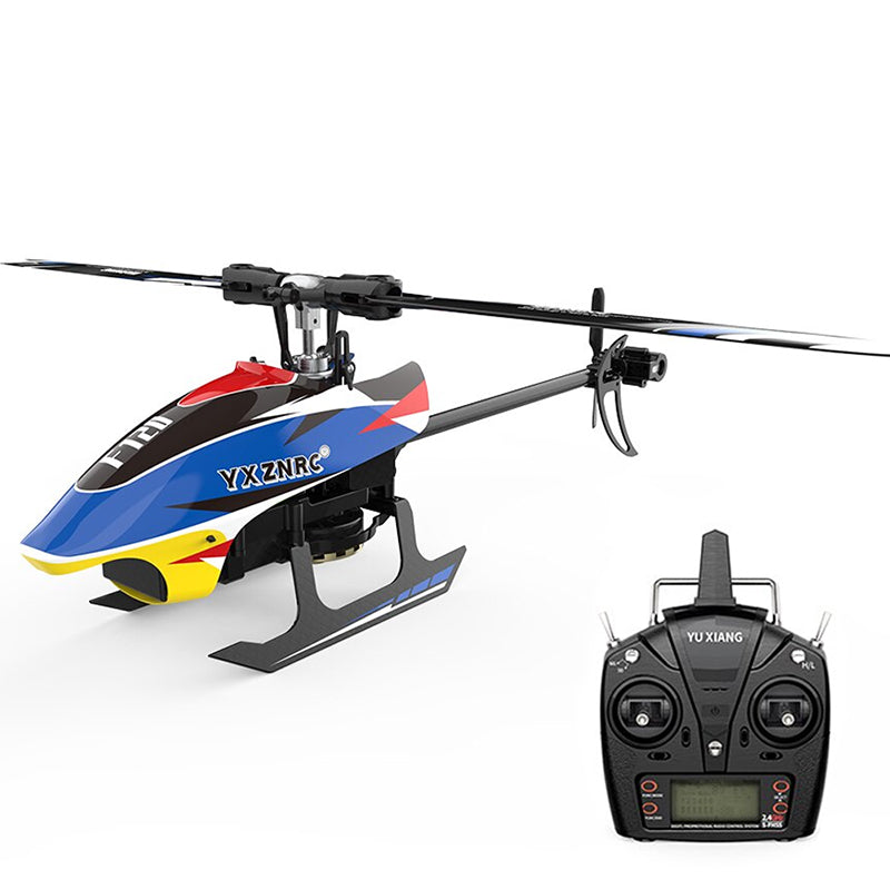 YXZNRC F120 RC Helicopter 2.4G 6CH 3D/6G Brushless Direct Drive Flybarless Compatible with FUTABA S-FHSS