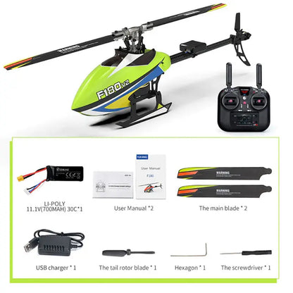 YUXIANG F180 V2 2.4G 6CH GPS Optical Flow 5.8G FPV Camera Dual Brushless 6-Axis Gyro RC Helicopter RTF Yellow Without Camera - RC Helicopter | FUNYAT