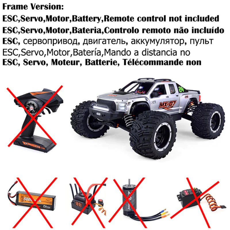 ZD Racing 1/7 MX-07 MX 07 4WD RC Car 8S Brushless Monster Truck Buggy Off-Road High-speed 80km/h RC Racing