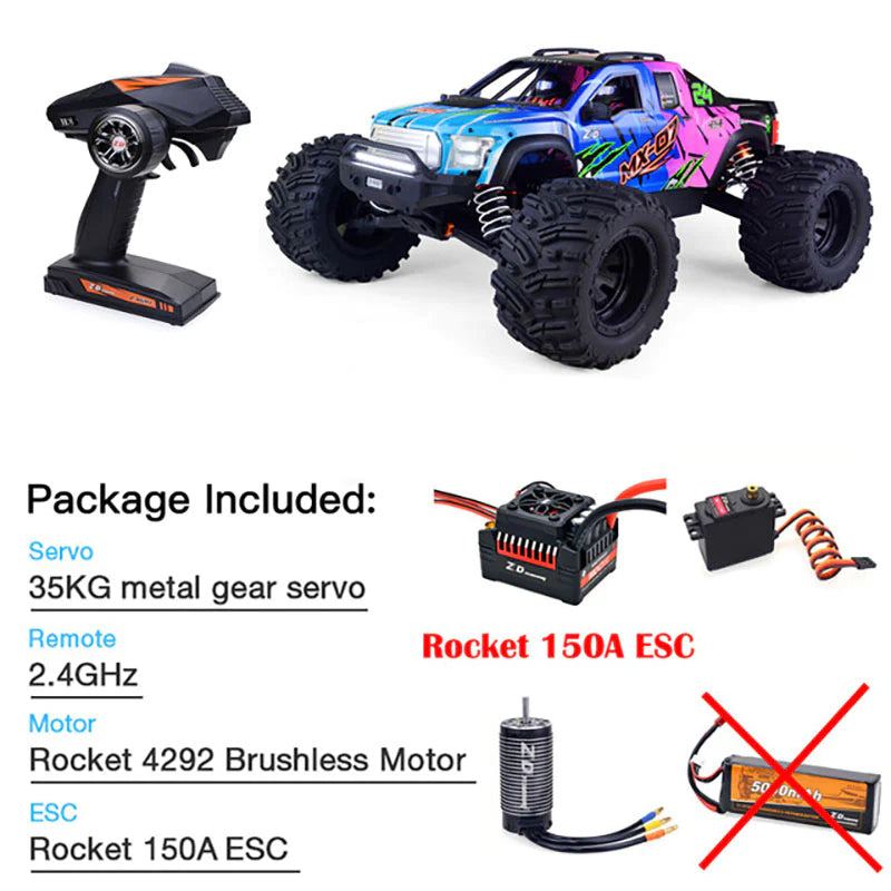 ZD Racing 1/7 MX-07 MX 07 4WD RC Car 8S Brushless Monster Truck Buggy Off-Road High-speed 80km/h RC Racing